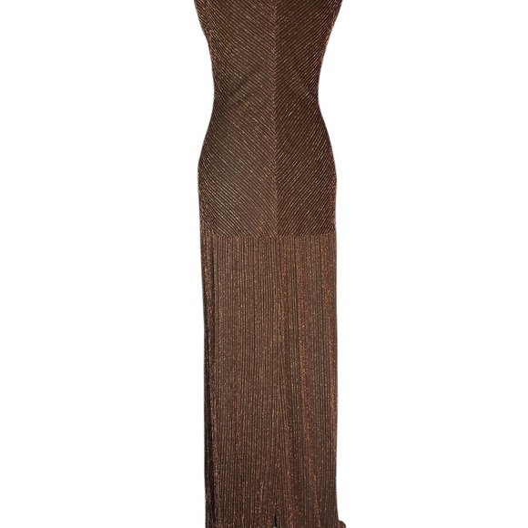 Alex Evenings Formal Gown Brown/Rust Elegant *H0138 - Picture 2 of 8